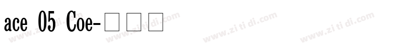 Francker W05 Conden字体转换